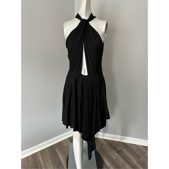 STELLA MCCARTNEY Cutout asymmetric seersucker halterneck mini dress - Picture 4 of 10